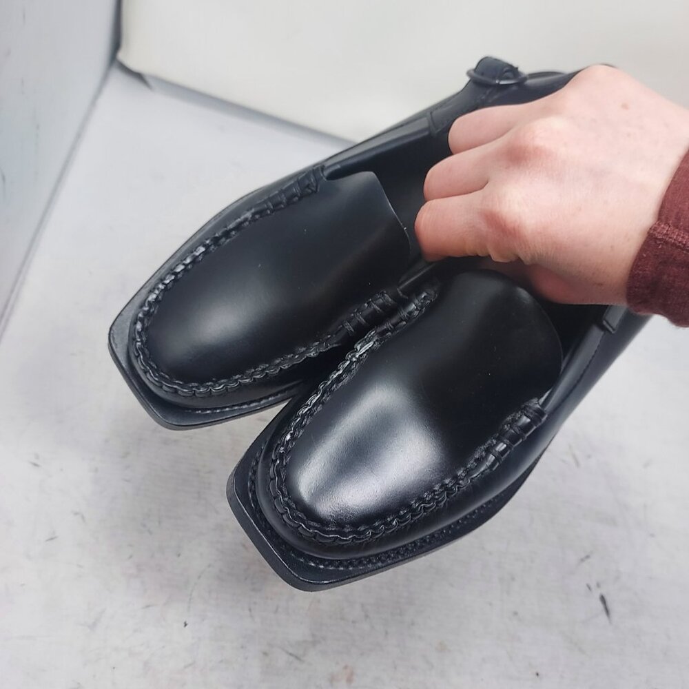 Black Leather Mules - Picture 12 of 12